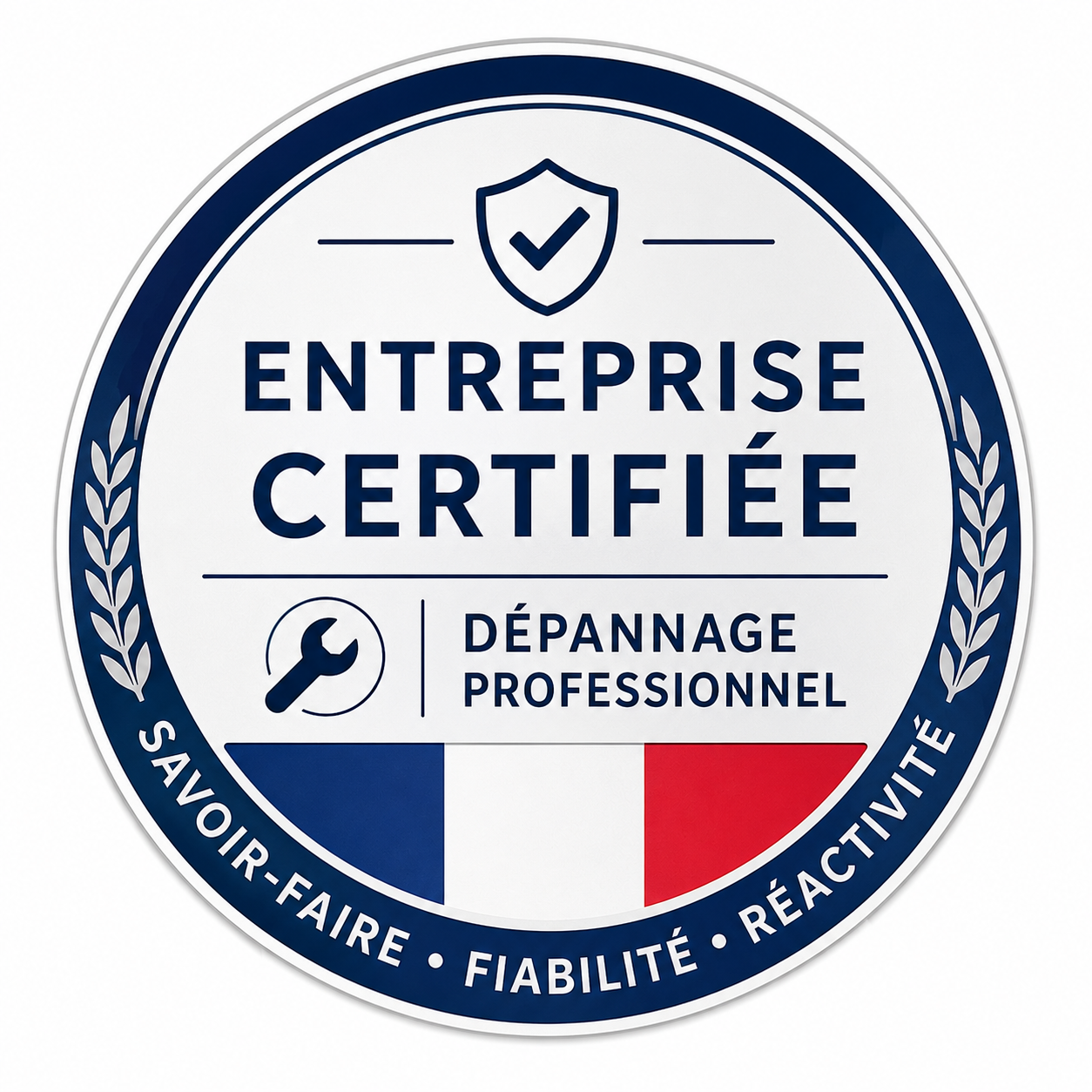 Entreprise certifiée — Dépannage professionnel
