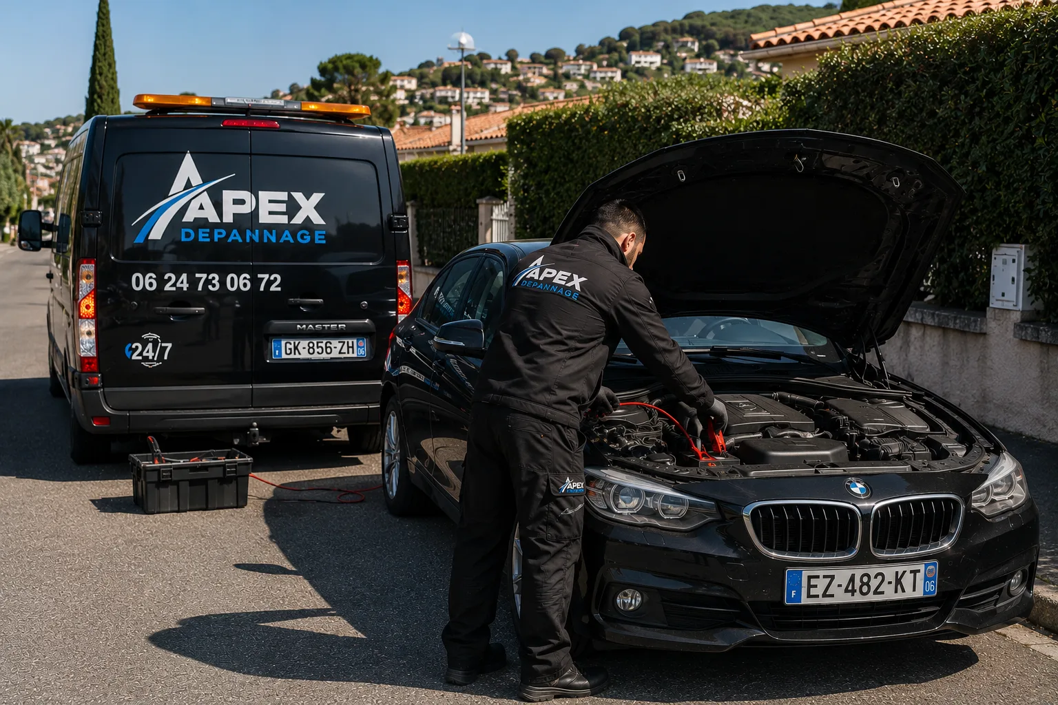 Technicien Apex Dépannage intervient sous capot