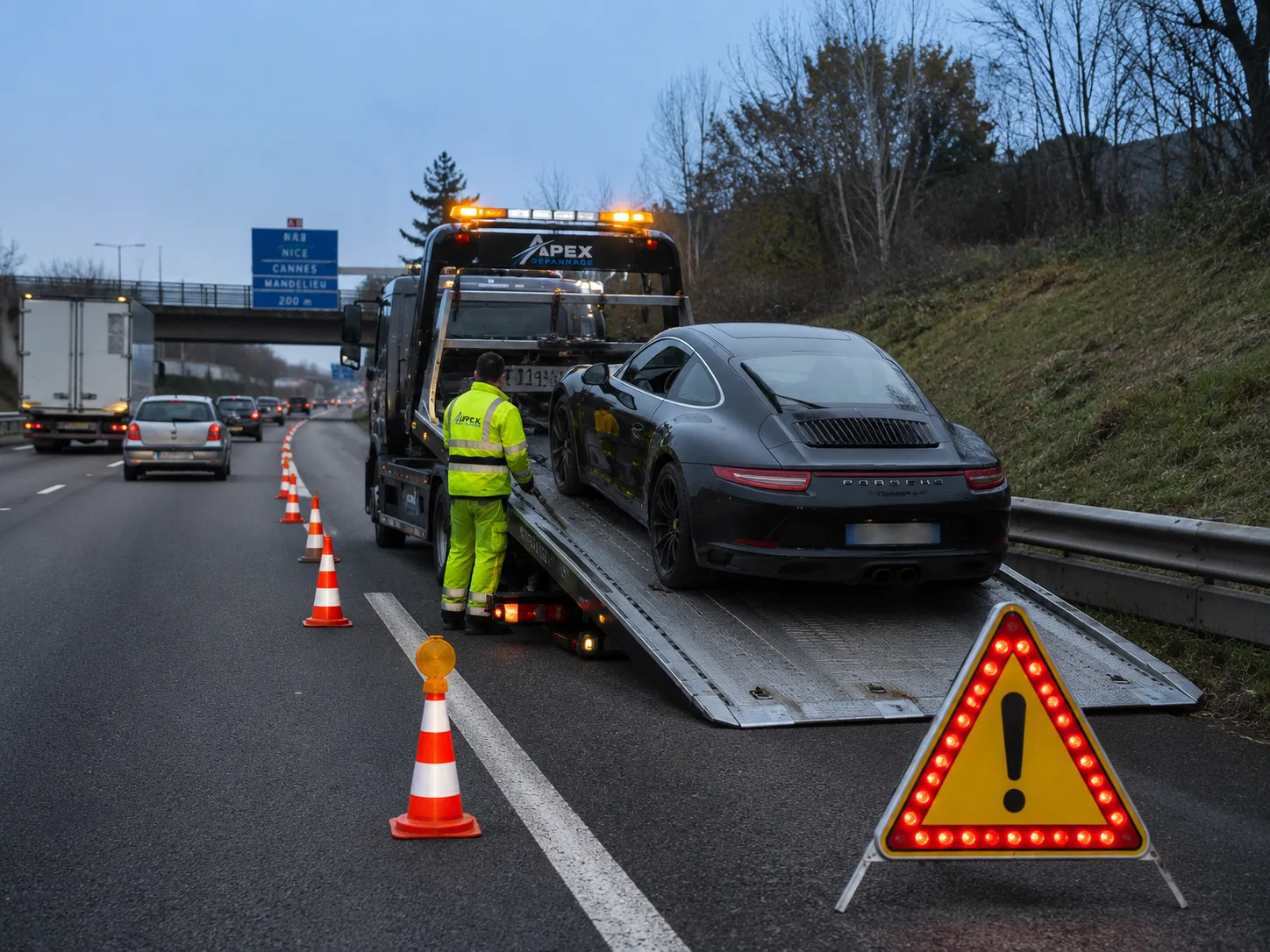 Intervention Apex dépannage crevaison à Nice
