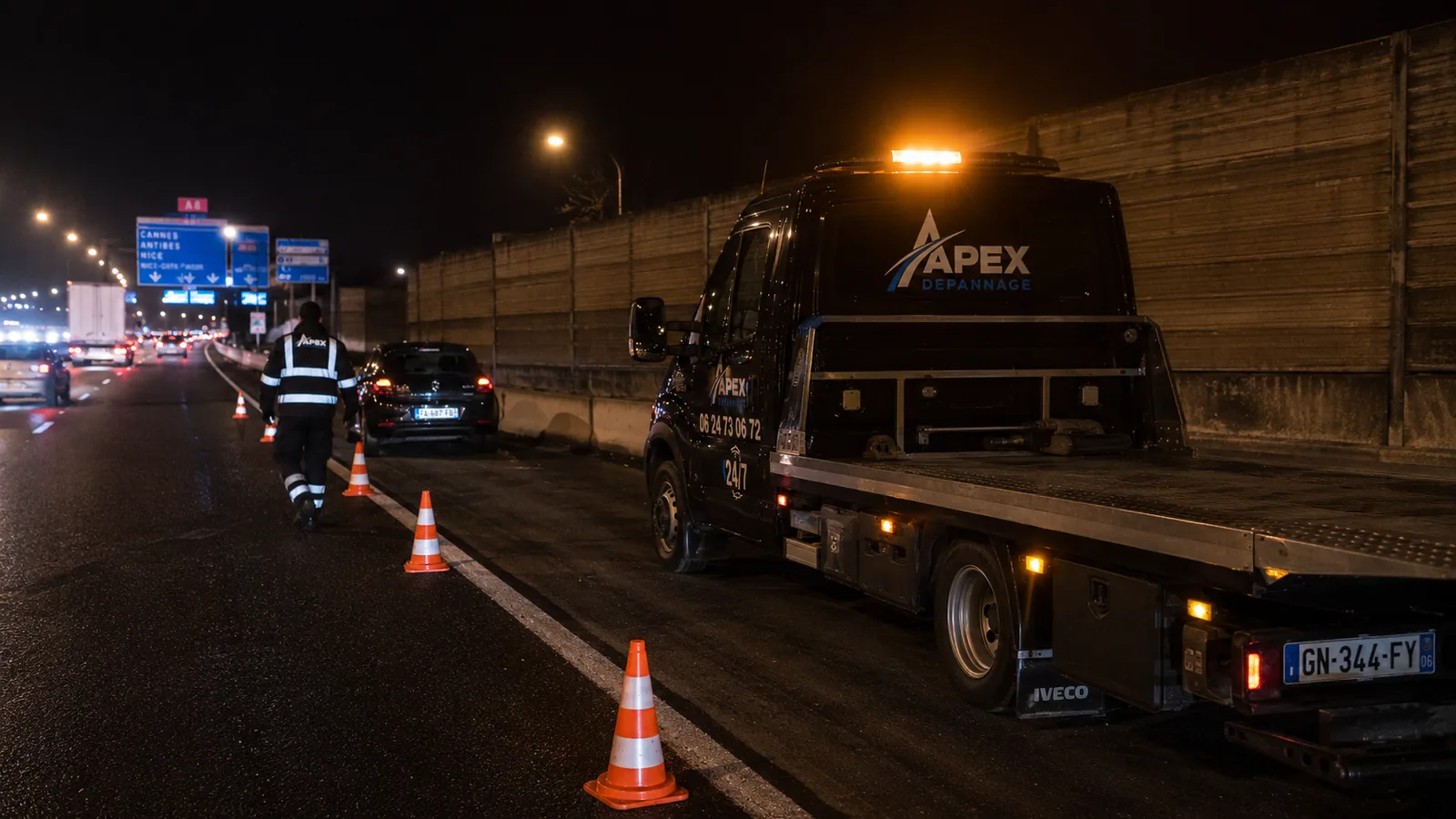 Intervention Apex de nuit à Nice
